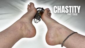 Chastity Foot Tease