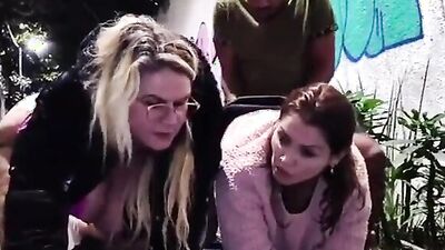 Agatha Mama and Tiffany Montavani in a wild Brazilian MILF orgy with anal, outdoor & cum galore