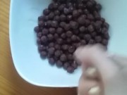 boy cum in breakfast