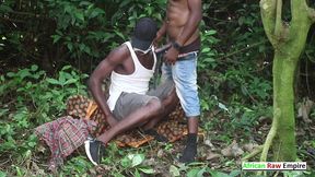 franck cameroon who copiously fucks his hetero friend during a walk in the bush in the free era. on xvideos red