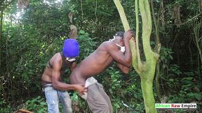franck cameroon who copiously fucks his hetero friend during a walk in the bush in the free era. on xvideos red