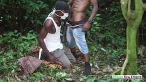 franck cameroon who copiously fucks his hetero friend during a walk in the bush in the free era. on xvideos red
