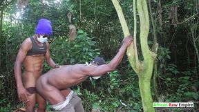 franck cameroon who copiously fucks his hetero friend during a walk in the bush in the free era. on xvideos red