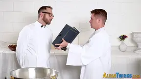 Domineering Priest Fucks Twink Up The Ass