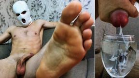 Dominant Male FUCKS you with Dirty Talk and CUMS for you in a glass of water! Foot Fetish