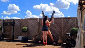 Punishment from your Goddess Lady Samira  -  Rooftop terrace Penthouse Elegance