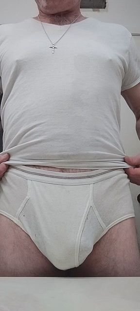 Really old white Hanes briefs