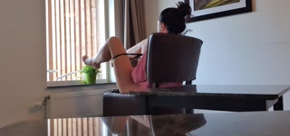 ASMR I like the feeling of being watched by my neighbor! (WET PUSSY SOUNDS)