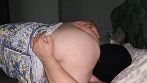 Mommy with huge booty lets son lick her vagina&#x1F32E;&#xFE0F; while she sits facing him