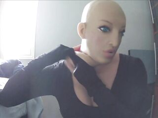 Cute Gals Pt4! Unmasking from female mask Cutie! This babe's so taut and unfathomable in my dress!
