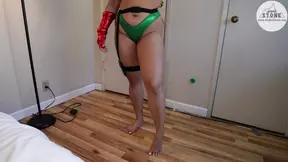 Thick Asian GF Jasmine Teaa Dressed as Cammy From Street Fighter