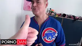 Cubs Fan Porno Dan Celebrates Win by Fucking Big Booty Cecilia & Christen!