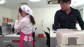 Chihiro Akino&#039_s Office Lady Blowjob Leads to Surprising Creampie Finish