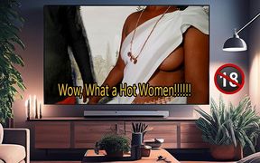 Artist Draws a Woman with His Stick