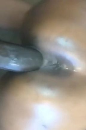 Hard Sex with Black Ebony Pussy Full of Creampie
