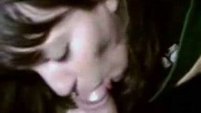 Cute Brazilian girlfriend flashes her butt and blows me outdoors