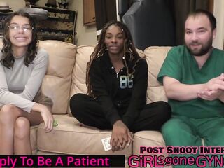 Giggles Shocked When Dr Aria Nicole Walks In Butt Naked To Perform Examination! The Doctors New Scrubs GirlsGoneGynoCom!