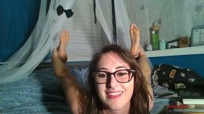 Lavender Shows Tits and Feet