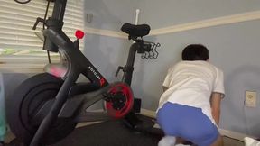 Skinny Asian Twink Speedo Dildo Ride Gushes Cum Explosion