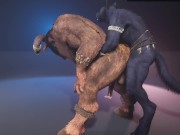 Furry Femboy x Monster Cock 3D