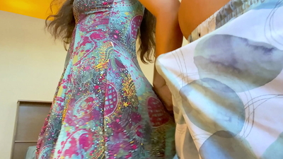 maid arrives at work without panties and ends up having her pussy fucked