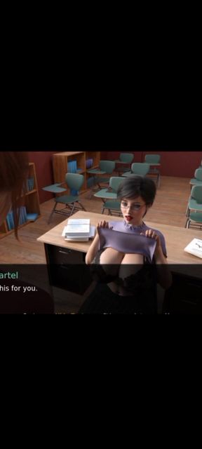 Powerful moment from "Teacher's fucking with big cock big tits lady teacher"