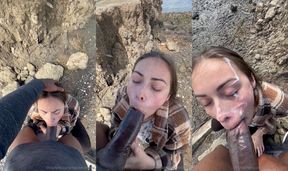 sugarrspiceee gets a facial after giving a bj porn video