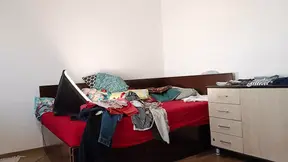 Sexy naked wife does housework with big ass and big tits