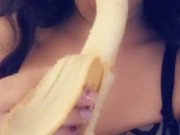 Snapchat Banana Tease