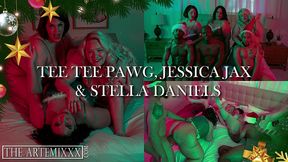 big boob big ass and big cumshots in this hot interracial christmas orgy featuring jessica jax tee tee pawg stella daniels wreccitralph jay playhard and the artemis xxx