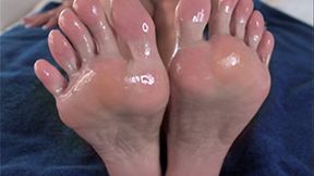 Oily White Toes & Soles Tease featuring Bella Ink - 1080 HD Mobile