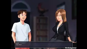 Naughty teacher's big tits sucked and pussy pounded