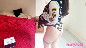 Hotwife Masturbates with Her Jacket and Her Svakom Vibrator in Honor of Her 100k Subscribers