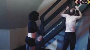 ARAB BRAT's WHIPPING FURY on her BONDED SLAVE (HD)
