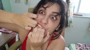 You Have a Nut Stuck in Your Ballsack!? - Silly Cartoon Faces &amp; Big Mouth POV