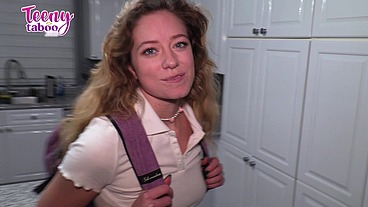 Teen Stepdaughter River Lynn Learns How To Cum From Stepdad