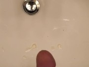 Quickie Cumshot In Sink