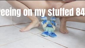 Peeing on my stuffed 84