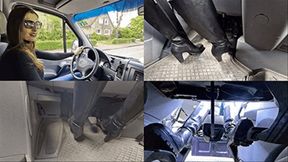 Driving the van with sexy boots (small version)