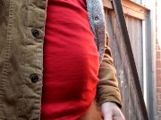 Ginger smoking and feeling playful at work