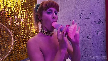 SperMarie pussy fucked raw and plastered with cum