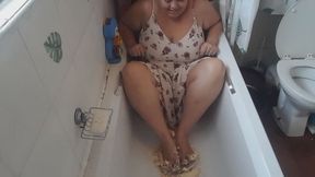 Messy Milktart Feet and Masturbation and JOI