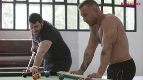 Straight friends playing with their sticks