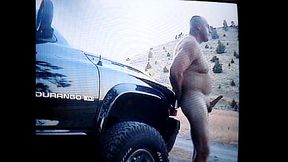 Naked and hard cock at the lake.