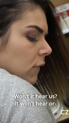 The woman with the handbag likes to swallow (CzechPawnShop)   Clip 1