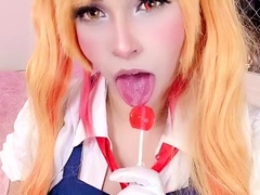 Japanese teen hello mikity toyed and facialized