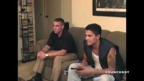 Two so sexy latinos straight boy curious show the cock and compare the size