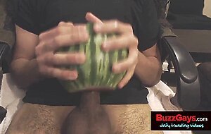 Asian Man Fucks a Watermelon