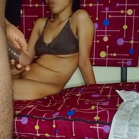 Handjob, Oil Massage &amp; Sex on Bed to Make Her Wishful