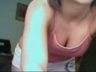 Webcam video of my perfectly shaped GF showing off her boobs and ass